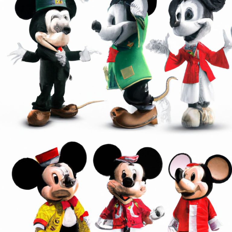 Disney Character Costume Evolution